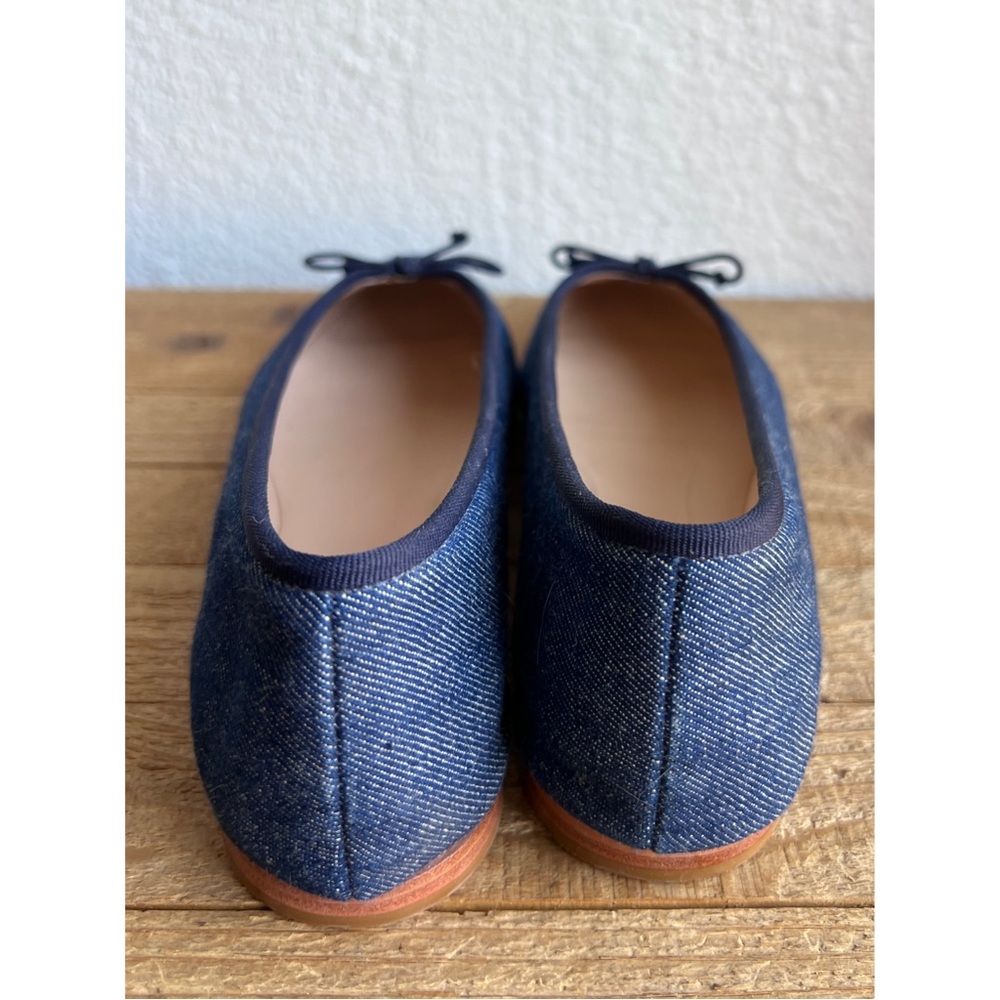 Maeve The Sabine Denim Ballet Flats 9 40 - Picture 4 of 7